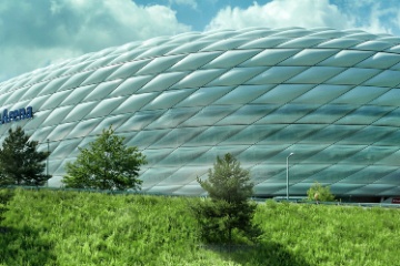 Fr Fussballer ein Begriff die Allianz Arena, das Heimstadion des FC Bayern-Mnchen.